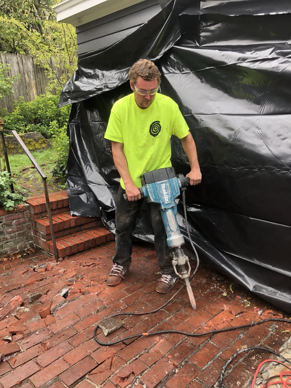 Portal crew on the job